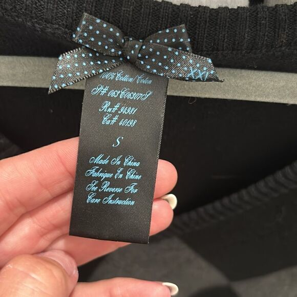 Forever 21 black and gray argyle sweater vest, sz S - Picture 2 of 3